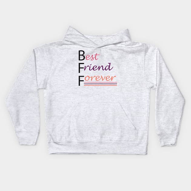 Best friend Forever Kids Hoodie by DonVector